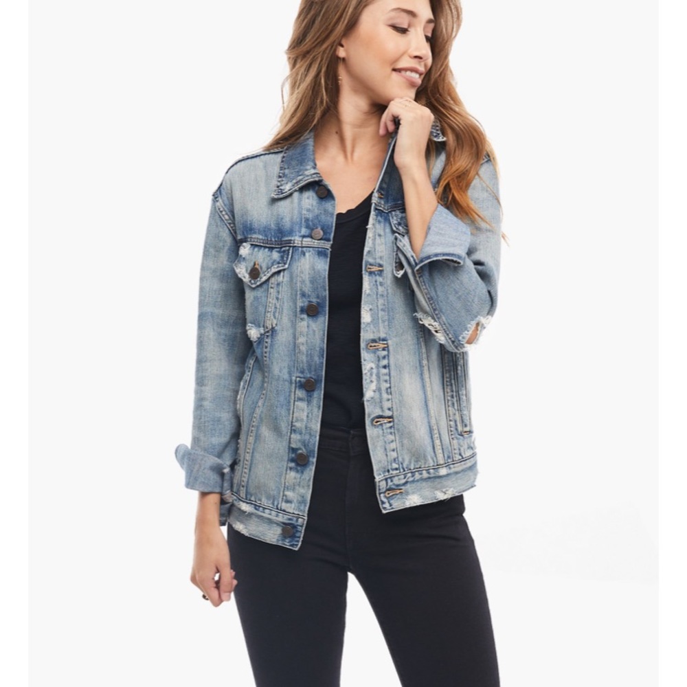 Like new Merly jean jacket from Able - soft and slight distressing - ethical